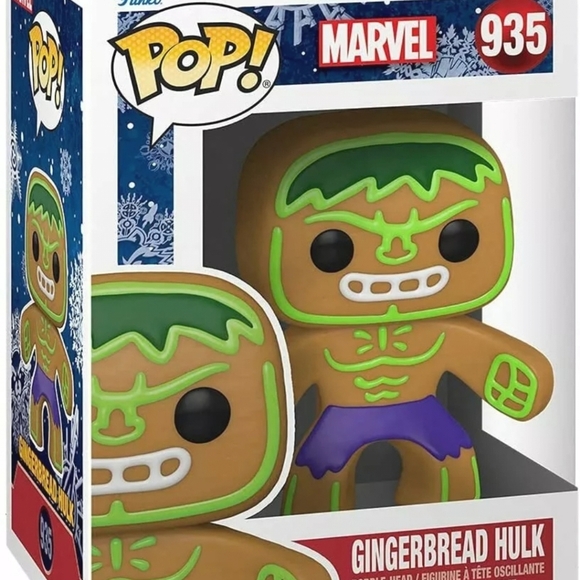NIB Funko Pop Marvel Gingerbread Hulk - Picture 1 of 2